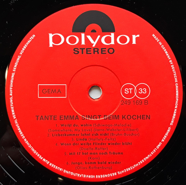 descargar álbum Tante Emma - Tante Emma Singt Beim Kochen