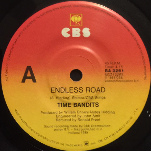 Time Bandits - Endless Road (I Want You To Know My Love) 7” Vinyl