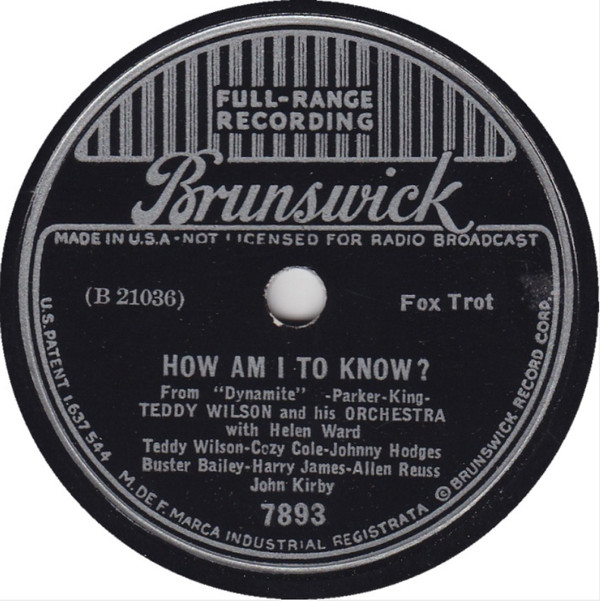 baixar álbum Teddy Wilson And His Orchestra - How Am I To Know Im Coming Virginia