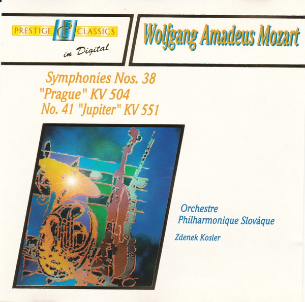 descargar álbum Wolfgang Amadeus Mozart, Orchestre Philharmonique Slovaque, Zdeněk Košler - Symphonies Nos 38 Prague KV 504 No 41 Jupiter KV 551