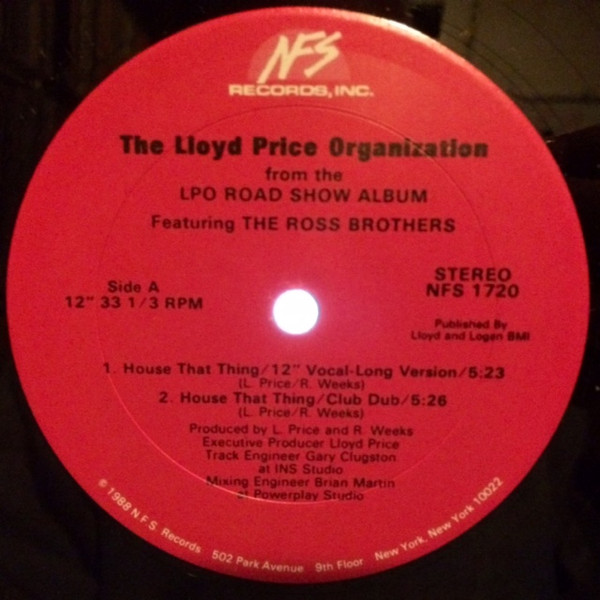 descargar álbum The Lloyd Price Organization - House That Thing