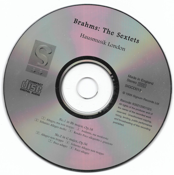 lataa albumi Brahms, Hausmusik London - The String Sextets