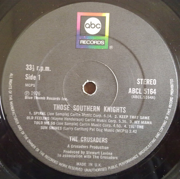 The Crusaders - Those Southern Knights | ABC Records (ABCL 5164) - 5