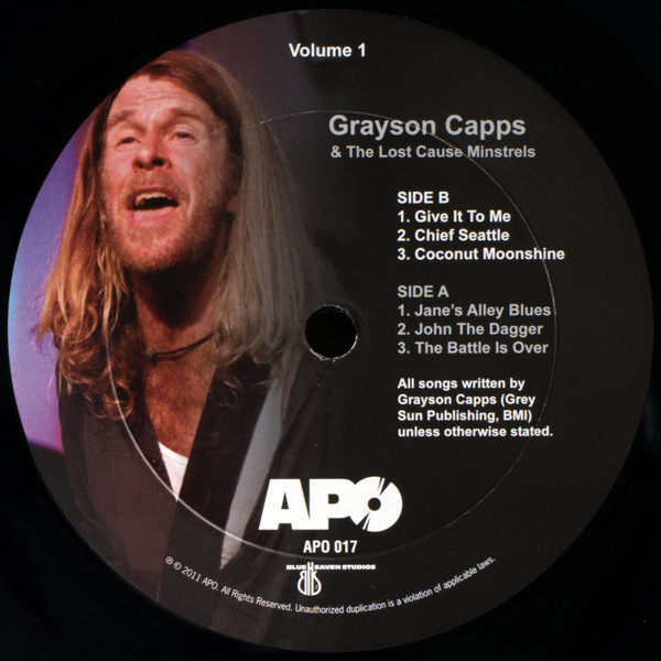 télécharger l'album Grayson Capps & The Lost Cause Minstrels - Grayson Capps The Lost Cause Minstrels Volume 1