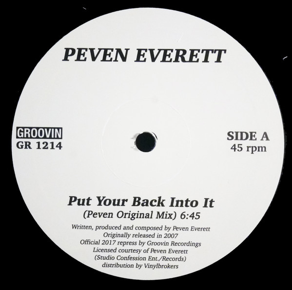 Peven Everett – Put Your Back Into It (2007, Vinyl) - Discogs