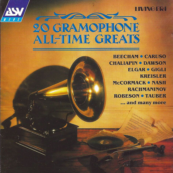 baixar álbum Various - 20 Gramophone All Time Greats Original Mono Recordings From 1907 1935