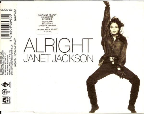 Janet Jackson – Alright (1990, CD) - Discogs