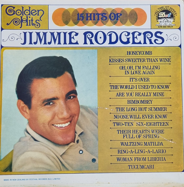 Jimmie Rodgers - Golden Hits 15 Hits Of Jimmie Rodgers | Releases