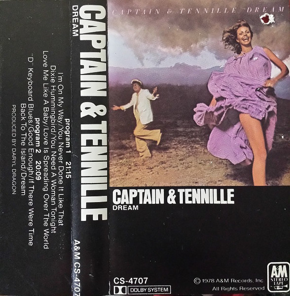 Captain and Tennille Dream Cassette Tape A&M Records 