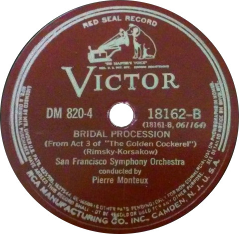 last ned album Ravel, RimskyKorsakow, The San Francisco Symphony Orchestra Conducted By Pierre Monteux - La Valse Choreographic Poem For Orchestra