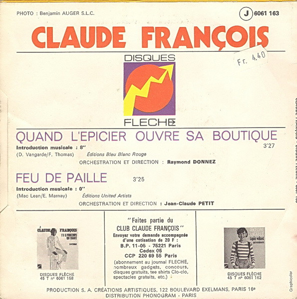 ladda ner album Claude François - Quand Lépicier Ouvre Sa Boutique