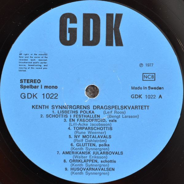 baixar álbum Kenth Synnergrens Kvartett - Kenth Synnergrens Dragspelskvartett