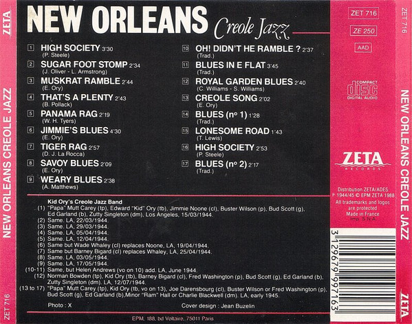 last ned album Barney Bigard, Bud Scott, Jimmie Noone, Kid Ory, Zutty Singleton - New Orleans Creole Jazz