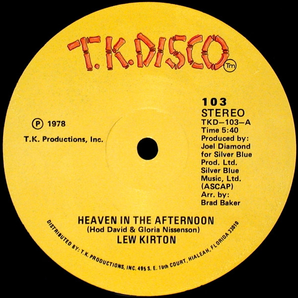 Lew Kirton – Heaven In The Afternoon (1978, Vinyl) - Discogs