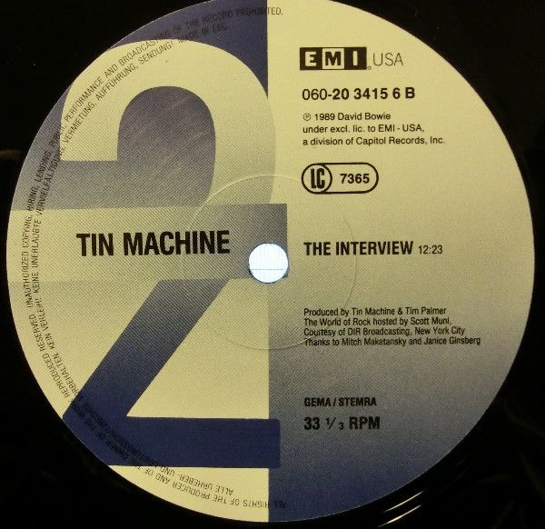 télécharger l'album Tin Machine - The Interview