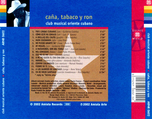 Album herunterladen Club Musical Oriente Cubano - Caña Tabaco Y Ron