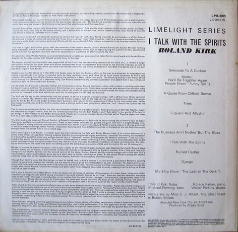 Roland Kirk – I Talk With The Spirits (1965, Gatefold, Vinyl