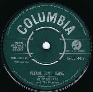 Please Don't Tease - Cliff Richard And The Shadows