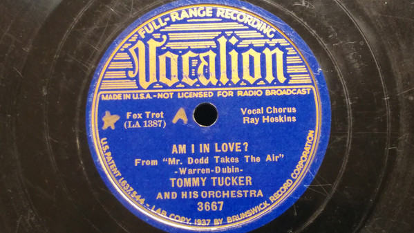 lataa albumi Tommy Tucker And His Orchestra - Am I In Love Remember Me