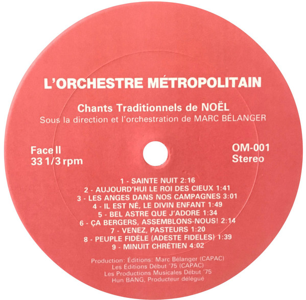 L'Orchestre Métropolitain - Chants Traditionnels De Noël | Orchestre Métropolitain (OM-001) - 4