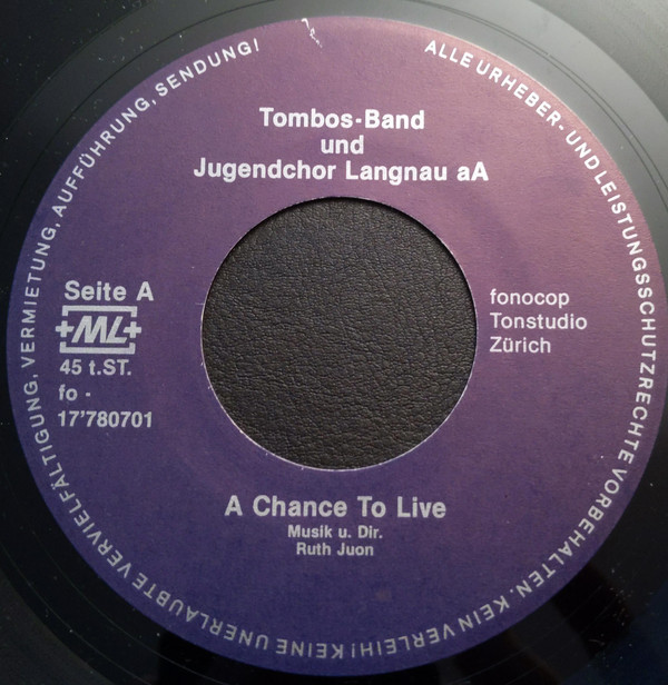 ladda ner album Jugendchor Langnau, Tombos Band - A Chance To Live Trompetensolo