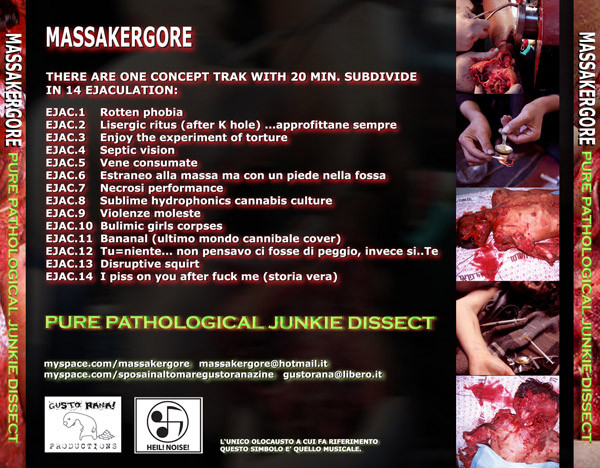 last ned album Massakergore - Pure Pathological Junkie Dissect