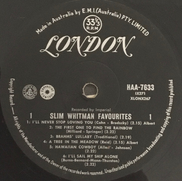 télécharger l'album Slim Whitman - Slim Whitman Favourites