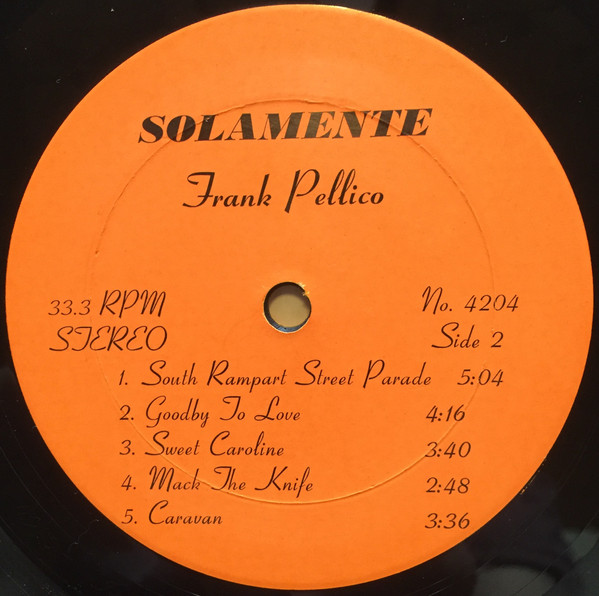 last ned album Frank Pellico - Solamente