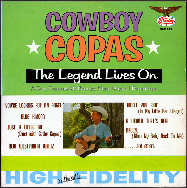 Cowboy Copas – The Legend Lives On (1965, Vinyl) - Discogs