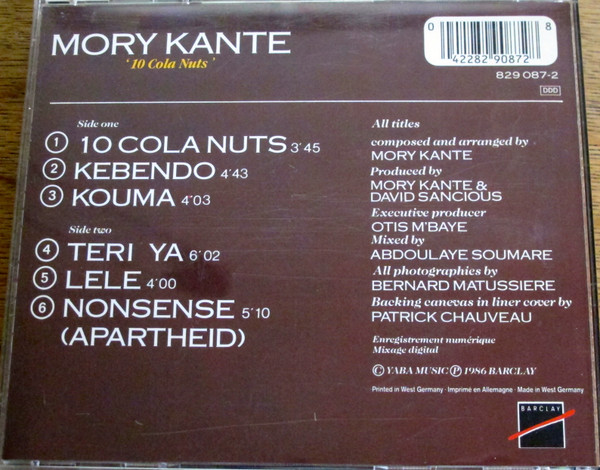 Album herunterladen Mory Kanté - 10 Cola Nuts