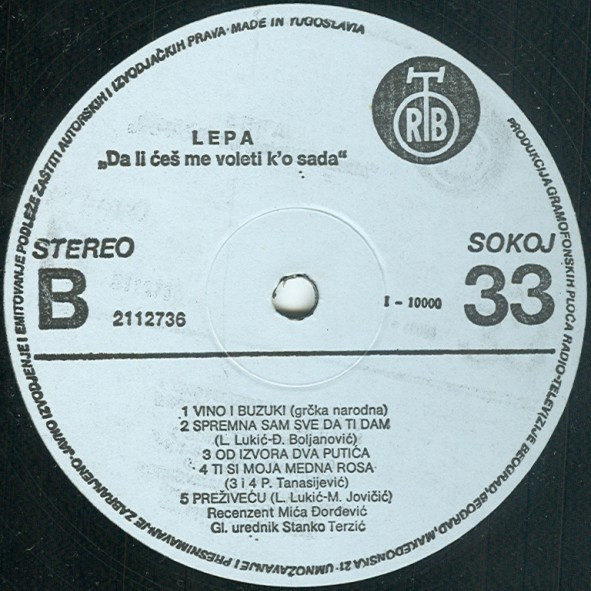 baixar álbum Lepa - Da Li Ćeš Me Voleti Ko Sada