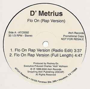 D' Metrius - Flo On album cover
