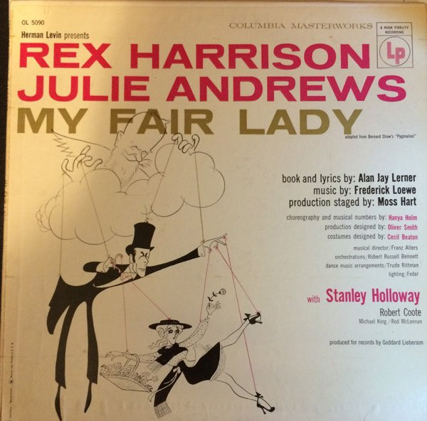 Rex Harrison Julie Andrews My Fair Lady Vinyl Discogs