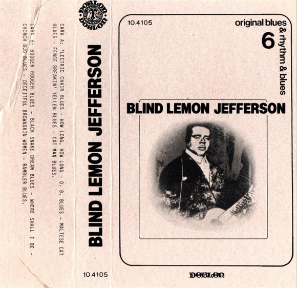 Blind Lemon Jefferson – Master Of The Blues Vol. 2 1926-29 (1969