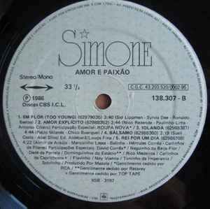 Simone (3) - Amor E Paixão