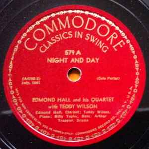 The Edmond Hall Quartet - Night And Day / Where Or When album cover
