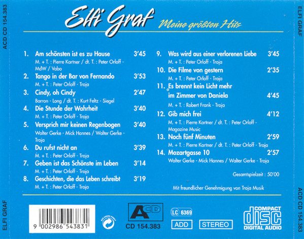 last ned album Elfi Graf - Meine Größten Hits