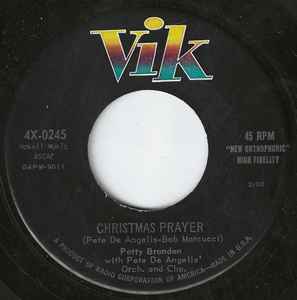 Patty Brandon - Christmas Prayer / Fairyland album cover