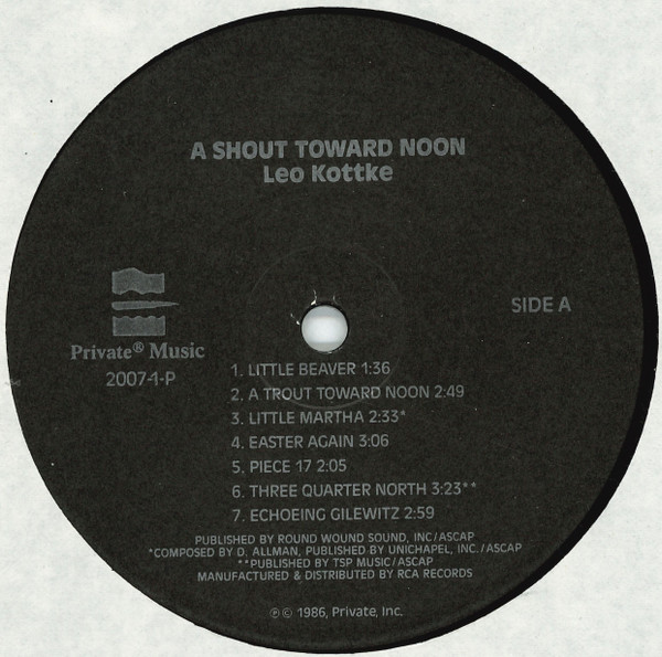 last ned album Leo Kottke - A Shout Toward Noon