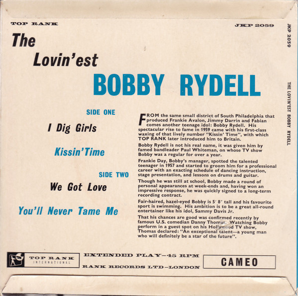 Album herunterladen Bobby Rydell - The Lovinest