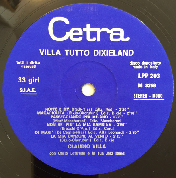 descargar álbum Carlo Loffredo E La Sua Jazz Band - Villa Tutto Dixieland