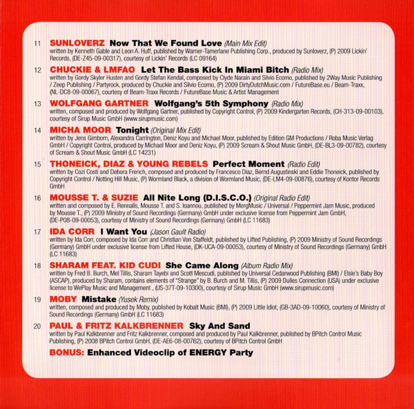 Album herunterladen Various - Energy 2010 The Annual Dancefloor Hits