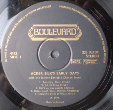 Album herunterladen Acker Bilk With Johnny Bastable's Chosen Seven Bob Wallis & His Storyville Jazzmen - Ackers Early Days