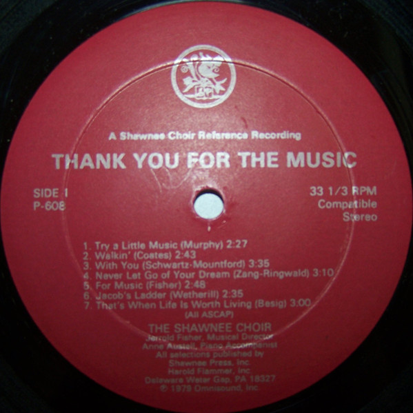 télécharger l'album The Shawnee Choir - Thank You For The Music