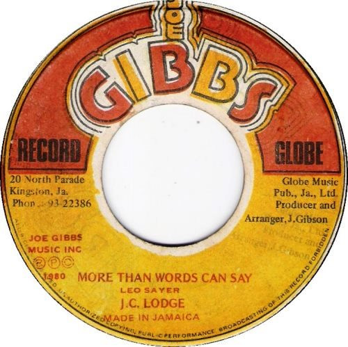 JC Lodge – More Than Words Can Say (1980, Vinyl) - Discogs