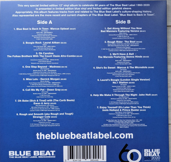 Various - Blue Beat Is Back In Town - The Sixty Year Celebration Album 1960 - 2020 | Blue Beat (BB20206002) - 4