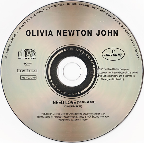 Olivia - I Need Love | Releases | Discogs