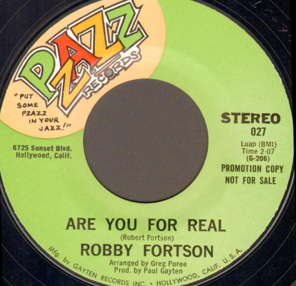 lataa albumi Robby Fortson - Are You For Real Aint It Lonely