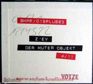 Z'EV - Der Muter Objekt album cover