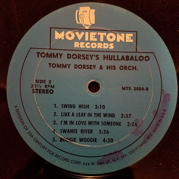 télécharger l'album Tommy Dorsey And His Orchestra - Hullabaloo